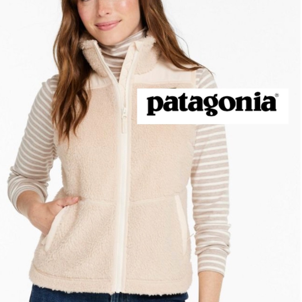 Patagonia beige sherpa vest, S, GD1118 - Picture 1 of 6